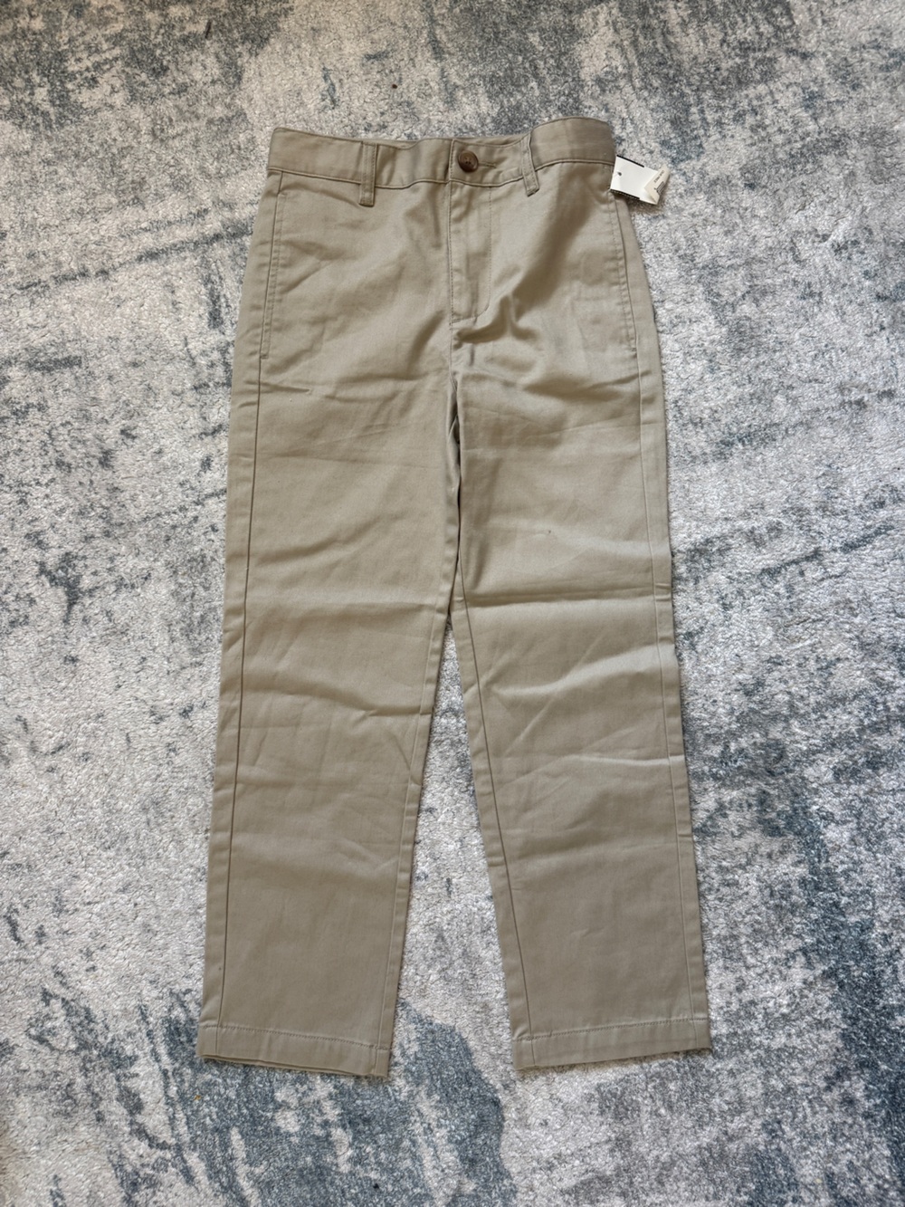 Cat & Jack Boys Tan Straight Chino Pants